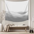 thumbnail image 5 of Grey Ombre Tapestry for Bedroom Wall Hanging Tapestry, Summer Minimalist Ocean Waves Ceiling Backdrop Tapestries Poster Blanket Wall Decor for Teens Room Living Room Dorm 51" x 59", 5 of 8