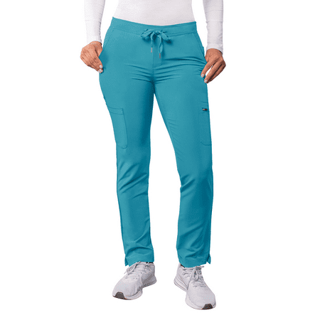 

Adar Addition Scrubs For Women - Skinny Leg Cargo Drawstring Scrub Pants