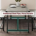 thumbnail image 4 of GloryStar 3-Piece Dining Table Set for 4, Rectangular Kitchen Table with 2 Benches, Rustic Small Space Furniture for Apartment or Studio, 4 of 8