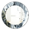 thumbnail image 1 of Designart 'Marbled Geode 13' Miroir Moderne Mid-Century - Miroir de Salle de Bain Ovale ou Rond - 32x32, 1 of 4