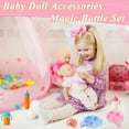 thumbnail image 6 of Pekkaxy 12 Pcs Baby Doll Accessories Magic Bottle Set,Doll Feeding Set with Package,Pretend Play Feeding Toys for Kids,Girls,Party,Gift, 6 of 7