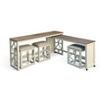 thumbnail image 2 of Pasadena 5-Piece Nesting Console Table with Stools, 2 of 2