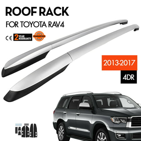 Roof Rack Rail Bar Pair For Toyota RAV4 4Dr 13-18 Side Rail RAV4