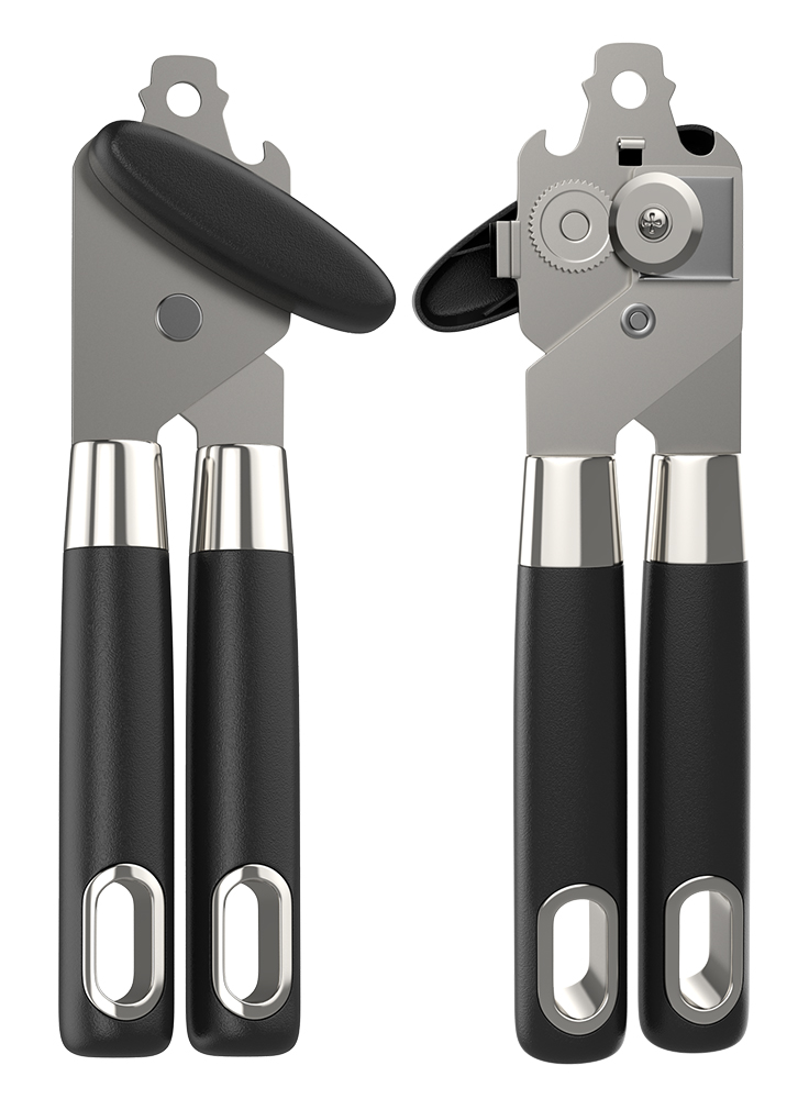 Can Opener, Manual Openers Smooth Edge, Stainless Steel Sharp