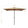 thumbnail image 2 of DEELLEEO 2x3m Lamp Irregular Garden Umbrella Top Color (Base Not Included), 2 of 5