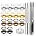 thumbnail image 1 of 200 Botones de Metal con Herramienta de Presión, Ojales y Kit de Herramientas de Instalación para Proyectos de DIY de Manualidades con Cinturones de Lona, 1 of 1