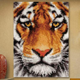 thumbnail image 2 of 75 * 55CM Latch Hook Rug Kits for Adults Tigerrug Making Kits Printed Canvas Tapestry Kits Embroidery Kits DIY Crochet Yarn Kits Craft Kit Creative Gift,A, 2 of 7