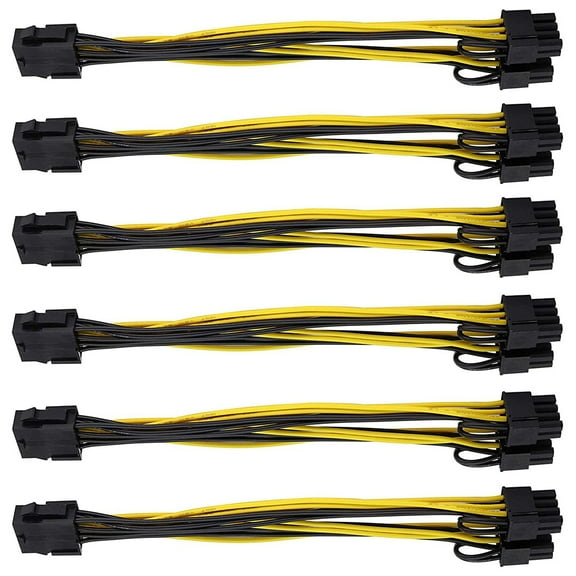 PENGXIANG 5 Pack 8 Pin PCIe-2 x PCIe 8 (6 2) Pin Motherboard Graphics Video Card PCI-e Splitter Hub Power Extension Cable