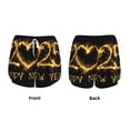 thumbnail image 3 of Gukieu Happy New Year 2025 D Print Women's Sports Shorts with Drawstring Elastic Waistband for Running, Yoga, Fitness-Medium, 3 of 7