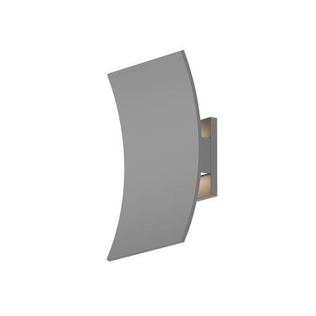 

Sonneman 7260.74WL LED Wall Sconce Curved Shield Textured Gray