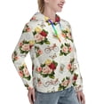 thumbnail image 6 of Honeii Vintage Bike Flower Butterfly Pattern Womens Oversized Hoodies Long Sleeve Sweatshirts Pullover Fall Outfits with Pocket-XX-Large, 6 of 7
