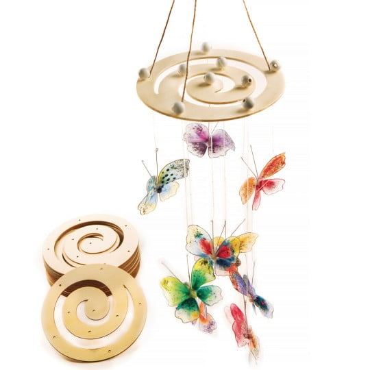 Round Wooden Spiral Mobile Hanger Walmart Com Walmart Com