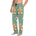 thumbnail image 2 of FORMRS Mens Pajama Pants with Pockets Sleepwear Lounge Bottoms Sizes S-2XL, Christmas Gingerbread, 2 of 7