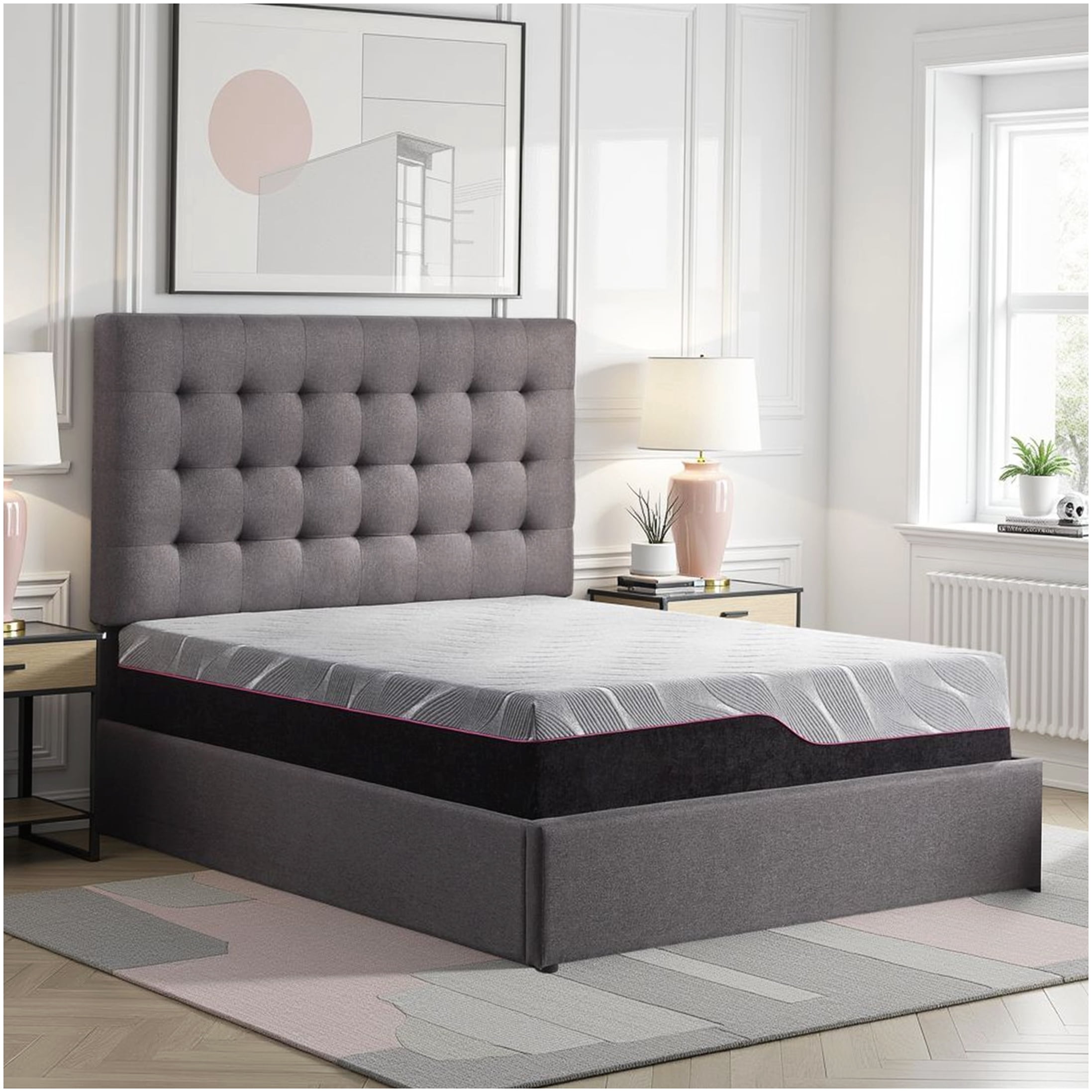 CHAMPFLAG California King Size 11" Cooling Gel Memory Foam Mattress, Medium Firm, CertiPUR-US, Motion Transfer Reduction