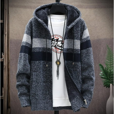Men s Coats And Jackets Hooded Men Casual Patchwork Long Sleeve