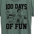 thumbnail image 3 of Peanuts - 100 Days Of Fun - Women's Short Sleeve Graphic T-Shirt, 3 of 7