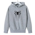 thumbnail image 3 of Sudadera con capucha para niños, sudadera de polar holgada con estampado de araña a la moda para niños y niñas de 2 a 14 años, 3 of 4