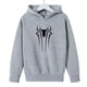 thumbnail image 3 of Sudadera con capucha para niños, sudadera de polar holgada con estampado de araña a la moda para niños y niñas de 2 a 14 años, 3 of 4
