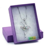 SOUL BREEZE COLLECTION Highly Polished Dancing Ballerina Ballet Girl Dancer Pendant Necklace Charm n767