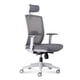 thumbnail image 3 of Silla Oficina Ergonómica con Cabecero y Soporte Lumbar ajustable Taylor Gris, 3 of 5