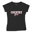 thumbnail image 5 of Country Girl Logo Women's V-Neck T-shirt Western Rodeo Style Southern Pride Cowgirl Rustic Feminine Farm Life Ranch Tee, 5 of 7