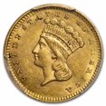 thumbnail image 2 of 1857-S $1 Indian Head Gold Dollar AU-55 PCGS, 2 of 3