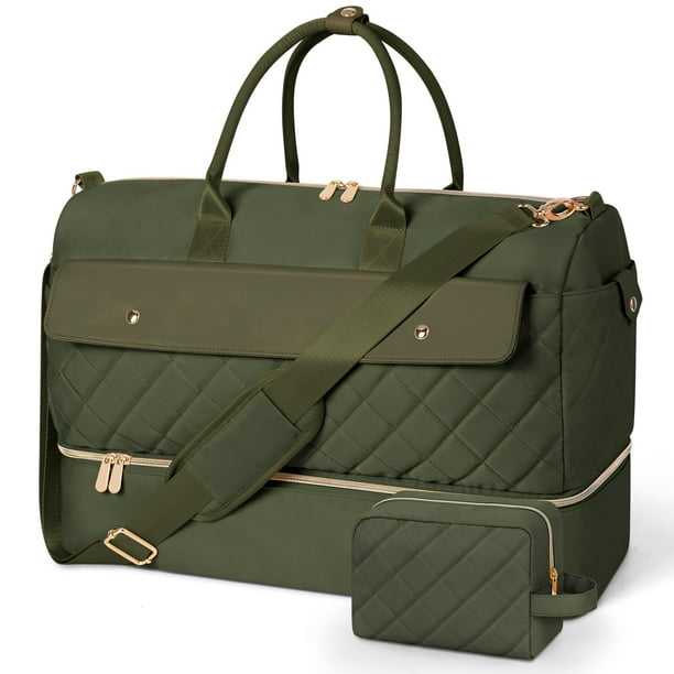 Bolsa de viaje Wedama Large Weekender para mujer, color verde
