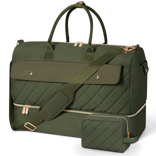 Bolsa de viaje Wedama Large Weekender para mujer, color verde