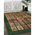 thumbnail image 3 of Ahgly Company Machine Washable Indoor Round Abstract Bakers Brown Area Rugs, 4' Round, 3 of 7
