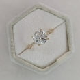 thumbnail image 6 of SOLITAIRE JEWELS 3Ct Round Brilliant Moissanite Diamond Engagement Ring 18K Yellow Gold With Bar Pave and Hidden Halo, 6 of 8