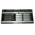 thumbnail image 1 of Mercedes Benz Chassis Data Plate For Mercedes 170 220 300 Models, 1 of 2