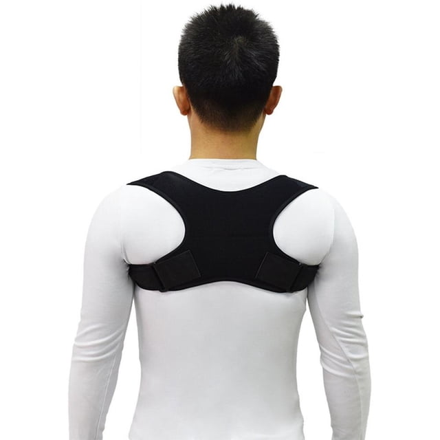 Corrector de postura para la parte superior de la espalda y la columna vertebral, cinturón de soporte para la clavícula, correa de hombro recta, corrección de postura, alivio del dolor, nuevo