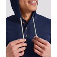 thumbnail image 4 of Hanes Men's Originals Hoodie Lightweight Hooded Sweatshirt Henley Collar Sizes S-3XL, 4 of 7