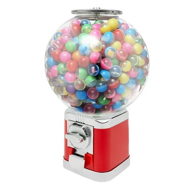 18" Twister Ball Dispenser 1 Dollar Coin, Toy Vending Machine Dispenser Candy Gumball Vending Machine, Bubble Gum Machine for Game Stores, Coin Operated Gumball Bank for Toy Bouncy Balls