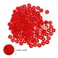 thumbnail image 2 of OULII 100 Ensembles Boutons-Pression pour Vêtements Boutons en Plastique Rouges Utiles pour un Usage Quotidien, 2 of 6