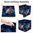 thumbnail image 4 of Starry Sky Frog Large Capacity Foldable Storage Basket with Handle, 10.8"x10.5"x10.6" - Storage Bins, Storage Containers, 4 of 6