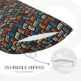 thumbnail image 3 of Lsque Retro Tape Pattern Pillow Case – Soft & Cozy Throw Pillow Cover, Hypoallergenic Cushion Case for Sleeping Women with Envelope Closure-16"x24", 3 of 6