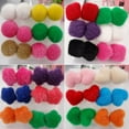 thumbnail image 2 of Grandest Birch 6 Pairs/Set Warm Furry Square Round Star Heart Plastic Stick Earrings Plastic, Fleece Multi-color, 2 of 8