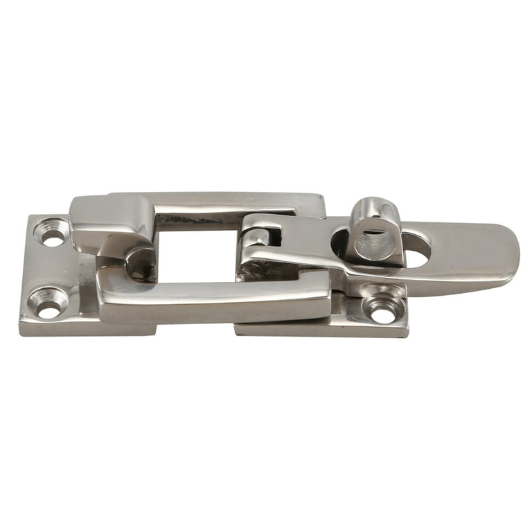 4pcs Stainless Steel Latch Catch Cabinet Door Drawer Lock Nose Fixing Door  Buckle Vintage Wooden Door Lock