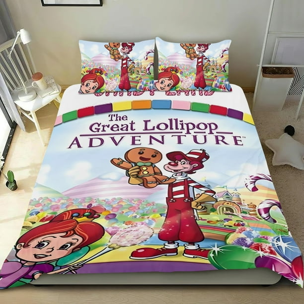 La Gran Aventura del Chupete Conjunto de sábanas temático, trío de piezas, cómodo y amigable con la piel, diseño único, regalo de decoración para el hogar para familiares, amigos y fans,140cm *210cm