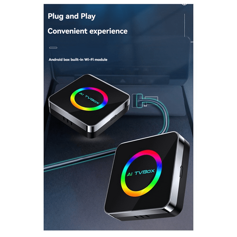Android 13 Ai TVBox Box Carplay WIFI6 2G+32G Wireless