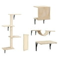 Pefilos Cat Wall Shelves and Perches Set of 5, Sleeping Playing