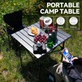 thumbnail image 3 of Mesa de camping plegable con bolsa, Mesa de picnic portátil ligera de acero al carbono, Con bolsa de almacenamiento de malla, impermeable, adecuada para camping/Playa/Picnic/Barbacoa, 3 of 4
