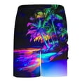thumbnail image 5 of ZCFZJW Mens Swim Trunks with Compression Liner Tropical Palm Tree Printed Summer Board Shorts 2 in 1 Quick Dry Beach Swimwear Bathing Suits for Men Multicolor#01 S, 5 of 9
