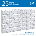 thumbnail image 2 of Scott 01980 Scottfold Paper Towels, 9 2/5 X 12 2/5, White, 175 Towels/pack, 25 Packs/carton, 2 of 9