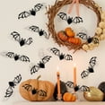thumbnail image 4 of LHNFT 24 Pcs Halloween Bat Wall Sticker, Wall Black Bat Decorations for Party, Halloween Decorations Indoor Room Stickers, Bat Baby Shower Decorations for Girls and Kids, 4 of 4