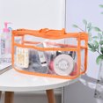 thumbnail image 3 of Clear Makeup Bag Double Zipper Cosmetic Bag Toiletry Bag with Handle for Travel, 3 of 5