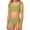 Green, variant on Gunia Swim Suits For Teens Girls Two Piece Square Neck Ruffle Trim Solid Color Bathing With Flounce Girls' Swimwear For Holiday Beach Pool 7-16 Years