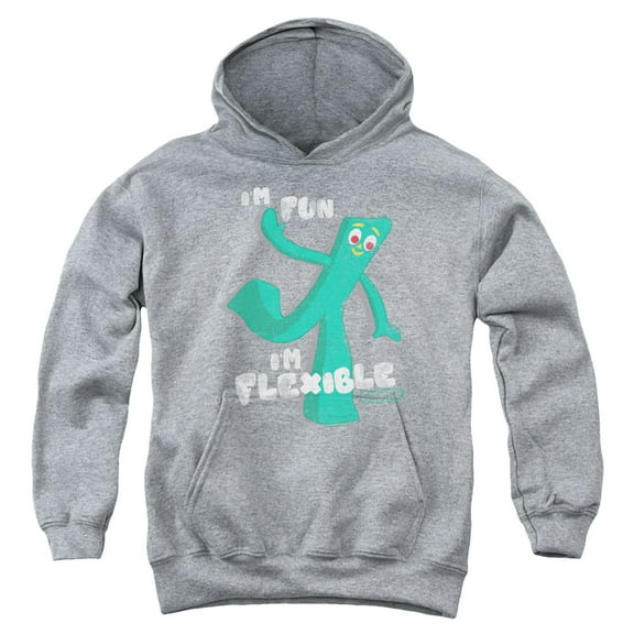 Gumby Flex Youth Pullover Hoodie Sweatshirt Heather