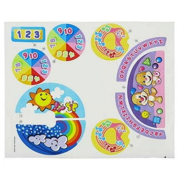 Replacement Parts Laugh and Learn Car - Fisher-Price Laugh and Learn Crawl Around Car CDC78 and DJD10 ~ Replacement Stickers ~ Styles may vary from photo